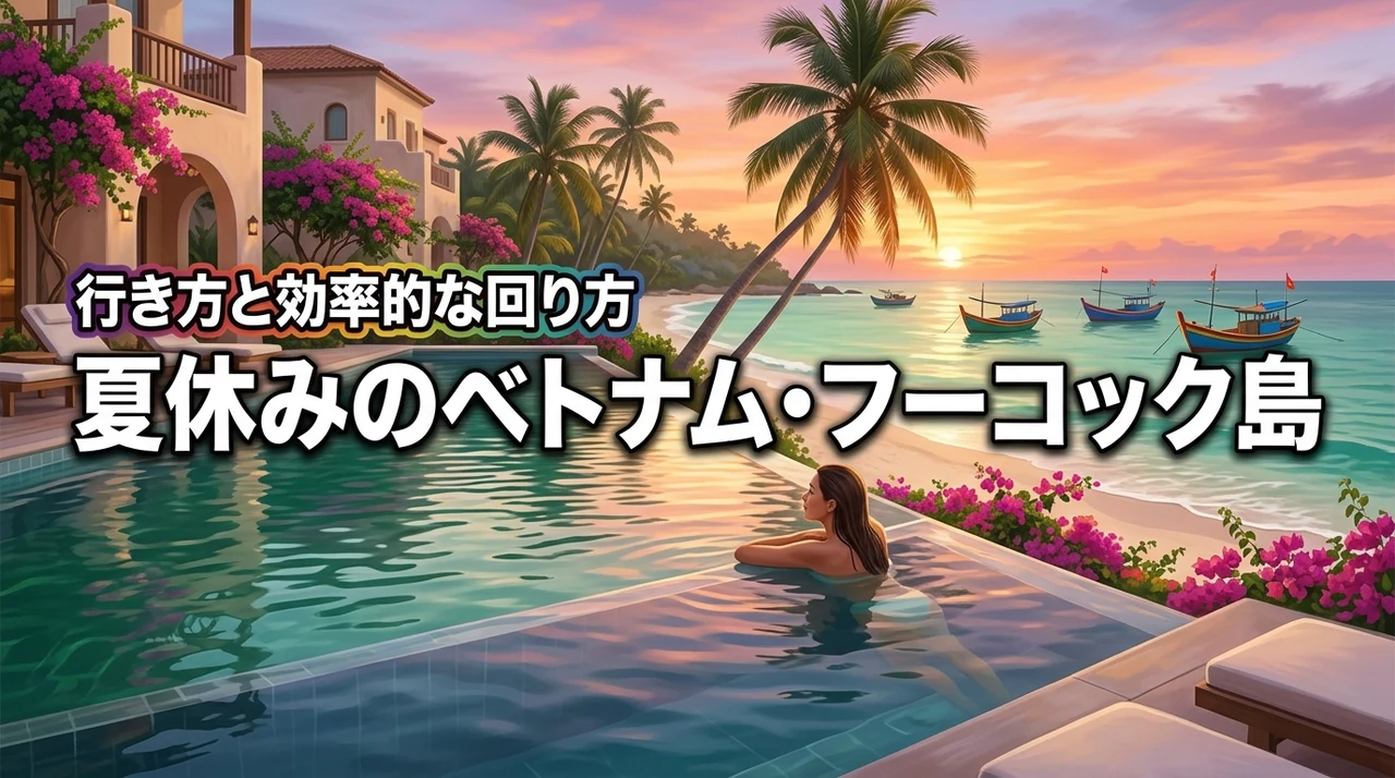 夏休みのベトナム旅行はフーコック島が正解？日本からの行き方や効率的な回り方を伝授