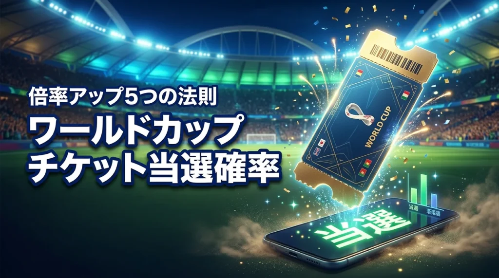 ワールドカップのチケット当選確率は？倍率を上げる5つのルールと落選後の対策