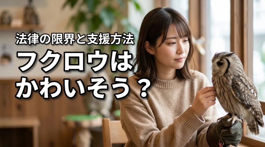 フクロウカフェはかわいそう？利用前に知っておきたい法律の限界と支援の方法