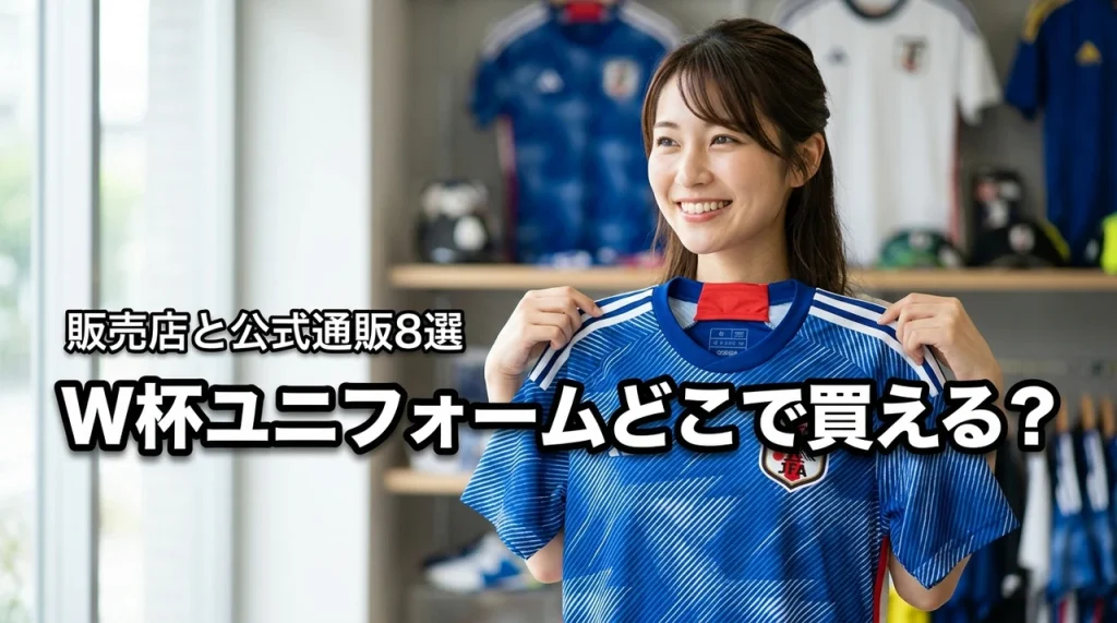 ワールドカップのユニフォームはどこで買える？おすすめの販売店と公式通販8選