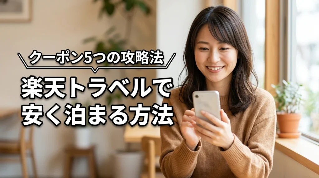 楽天トラベルで安く泊まる方法とは？割引クーポンを使い倒す5つのコツ