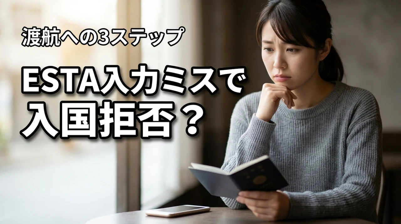アメリカ入国でESTAの入力ミス!入国拒否から渡航を果たす3ステップを解説