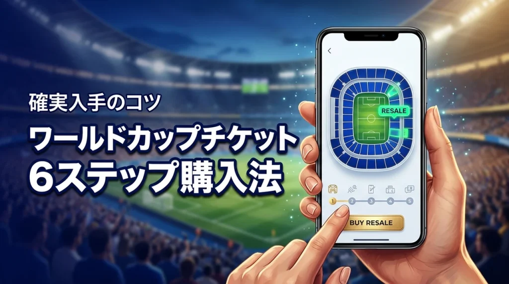 ワールドカップチケットのリセールの買い方を6ステップで解説！確実に手に入れるコツ