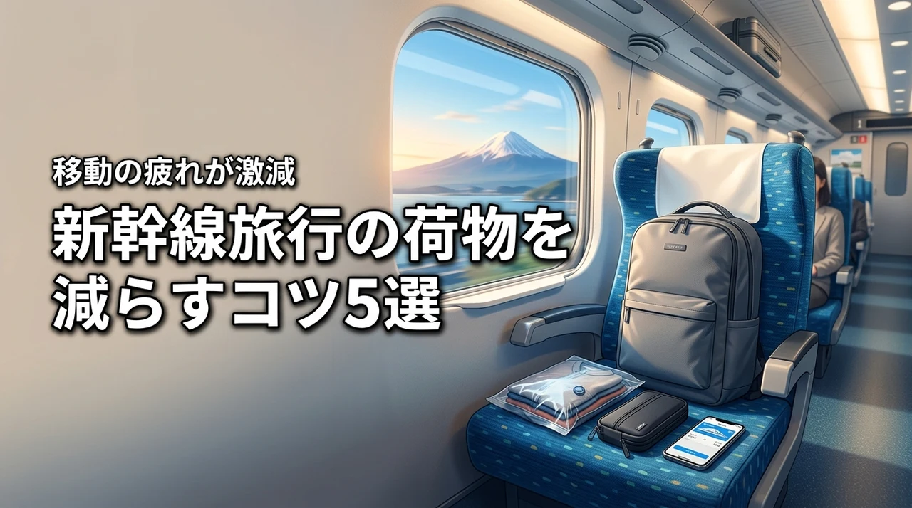 新幹線旅行で荷物を減らすコツ5選!移動の疲れを激減させる秘訣とは