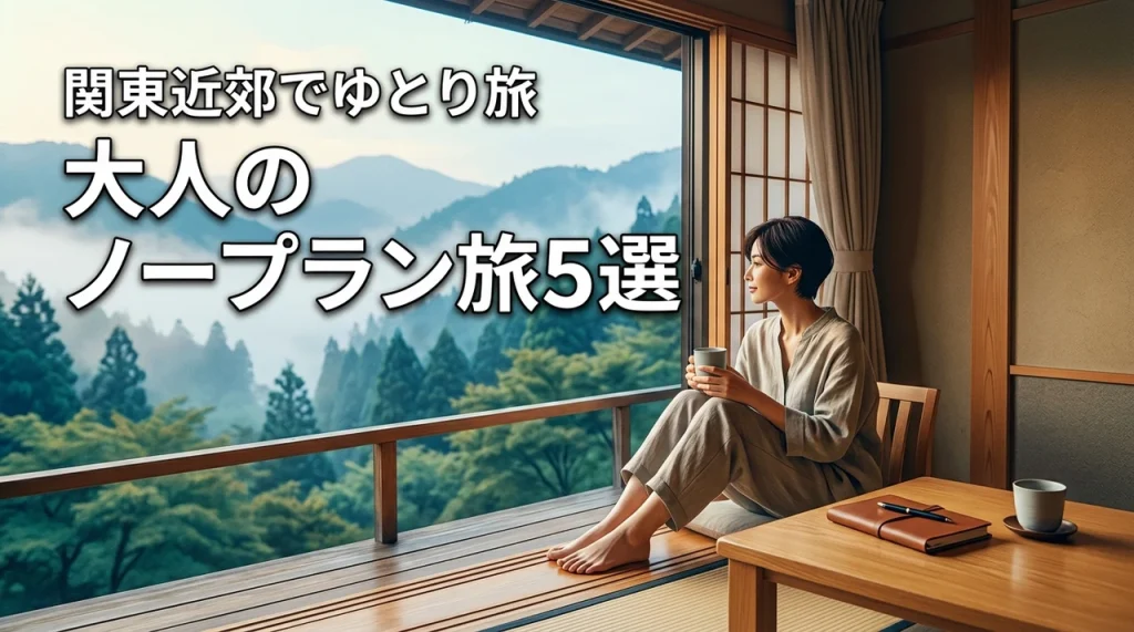 スケジュールは余白だらけ！大人のための関東近郊・ノープラン旅のすすめ5選