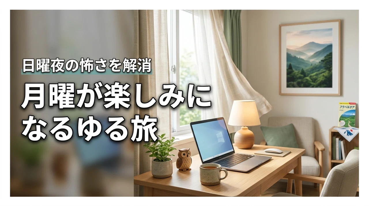 日曜日の夜が怖くなくなる！週末の「ゆる旅」が月曜日のモチベーションになる理由
