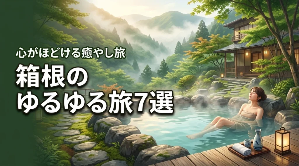 「最近、疲れてる？」そう思ったら行くべき！箱根の心がほどけるゆるゆる旅7選