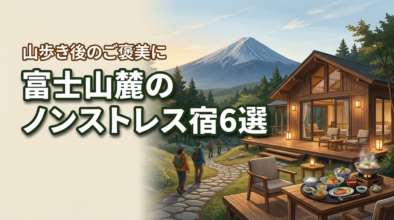 富士山近くのノンストレスなゆる旅宿！山歩きの後のお楽しみを叶える宿6選を紹介