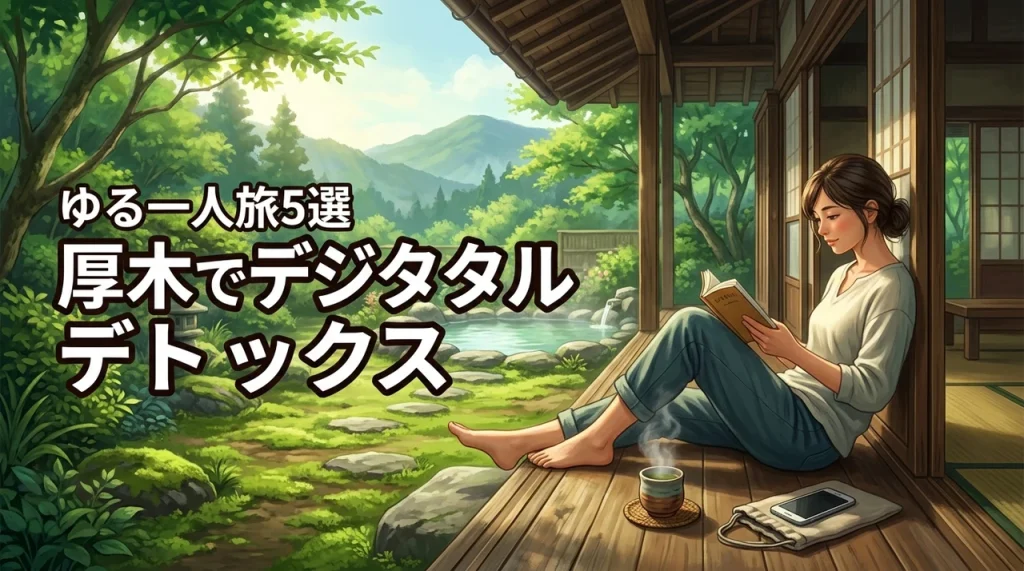 スマホを置いて心のリセット！厚木近郊で叶うデジタルデトックスゆる一人旅5選