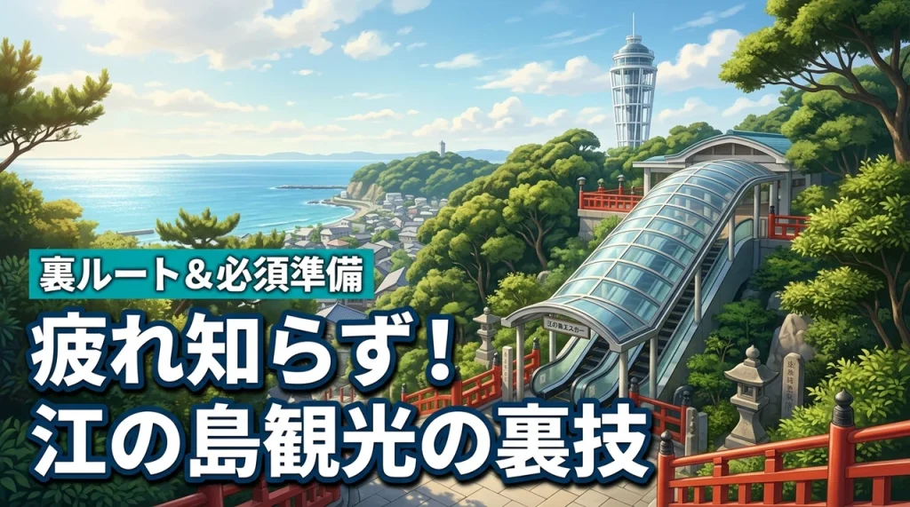 【裏ルート公開】江の島観光で疲れずに楽しむ裏技！行く前に見ておきたい必須準備