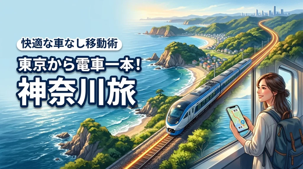 【神奈川】東京から電車一本で行ける旅を選んで楽しめる方法と快適な車なし移動術