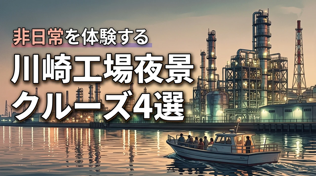 川崎工場夜景クルーズおすすめ4選!非日常を体験できる魅力を徹底紹介