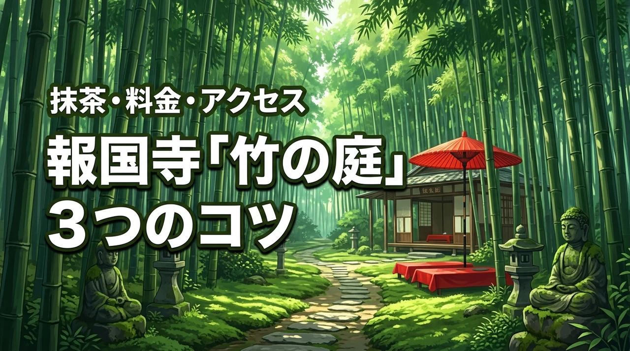 報国寺「竹の庭」を満喫する3つのコツ！拝観料や休耕庵の抹茶にアクセスも解説