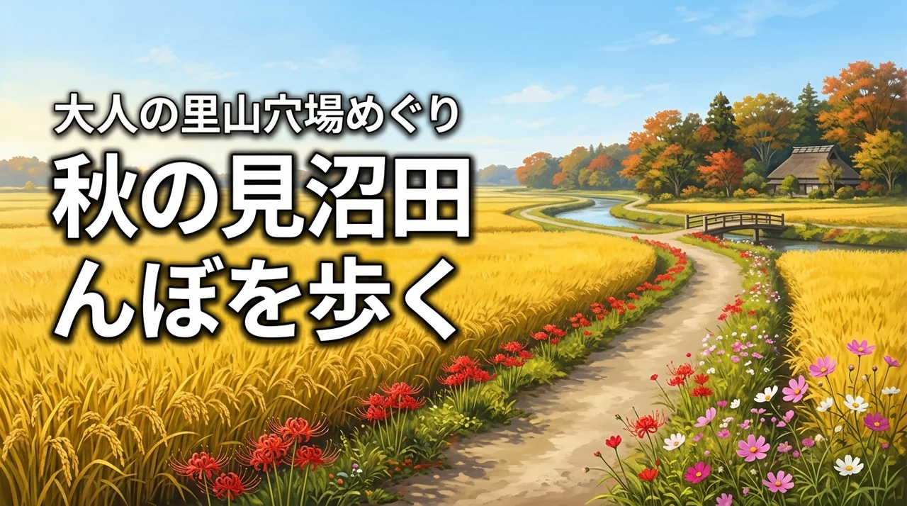 【大人の休日】見沼田んぼを秋に歩く！さいたま市で楽しむ里山の穴場散歩ガイド