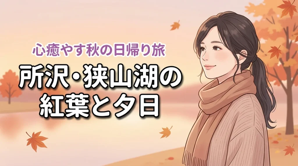 【保存版】狭山湖の紅葉と夕日｜所沢で楽しむ秋の日帰り絶景旅で心癒やす休日を