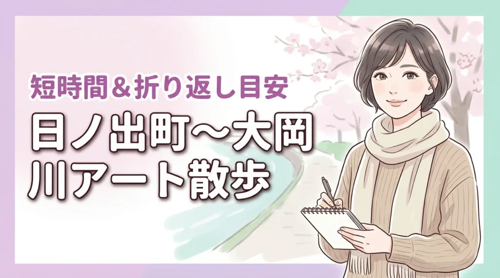 京急日ノ出町駅から大岡川へ！短時間で楽しむアート散歩ルートと折り返しの目安は？