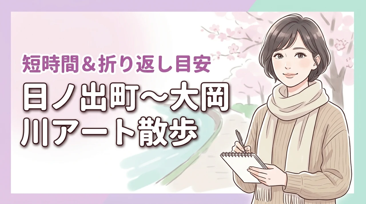 京急日ノ出町駅から大岡川へ！短時間で楽しむアート散歩ルートと折り返しの目安は？